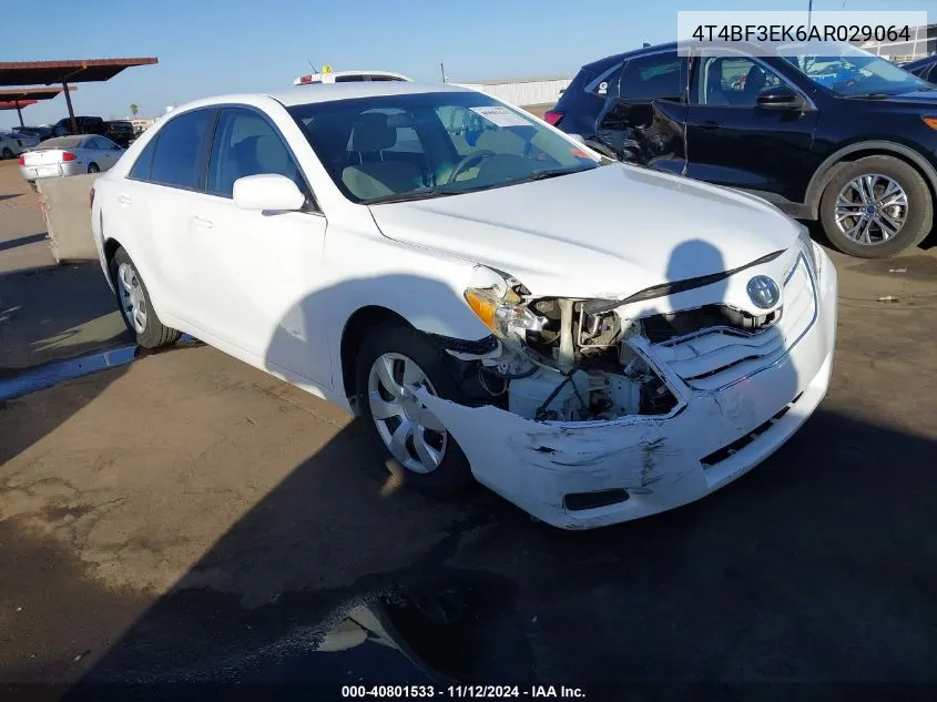 2010 Toyota Camry Le VIN: 4T4BF3EK6AR029064 Lot: 40801533