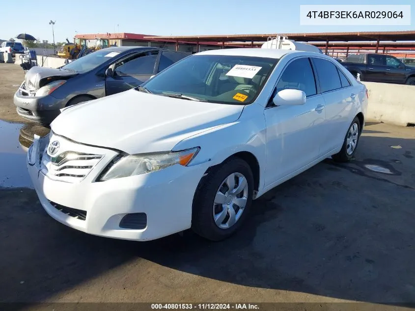 2010 Toyota Camry Le VIN: 4T4BF3EK6AR029064 Lot: 40801533