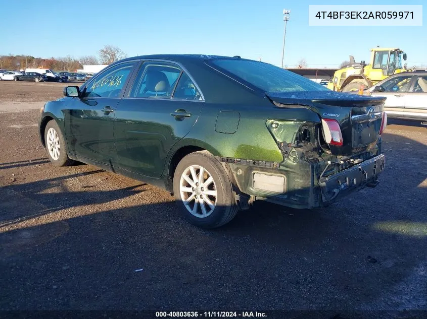 2010 Toyota Camry Xle VIN: 4T4BF3EK2AR059971 Lot: 40803636