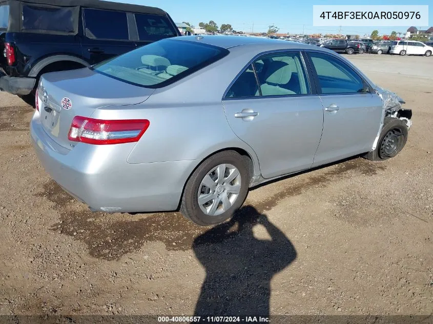 2010 Toyota Camry Le VIN: 4T4BF3EK0AR050976 Lot: 40806557