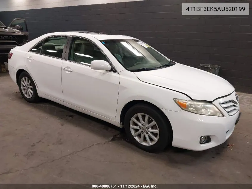 2010 Toyota Camry Xle VIN: 4T1BF3EK5AU520199 Lot: 40806761