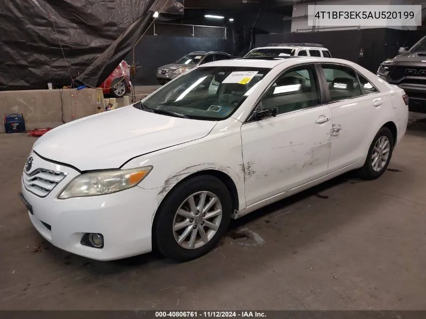 2010 Toyota Camry Xle VIN: 4T1BF3EK5AU520199 Lot: 40806761