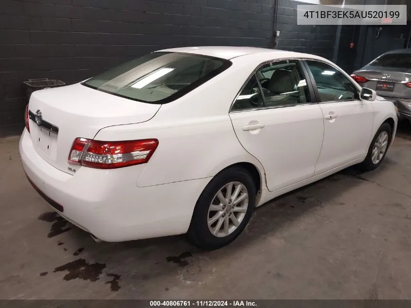 2010 Toyota Camry Xle VIN: 4T1BF3EK5AU520199 Lot: 40806761