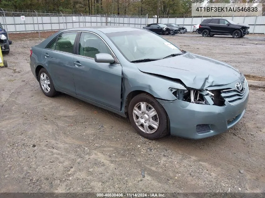 2010 Toyota Camry Le VIN: 4T1BF3EK1AU546833 Lot: 40830406