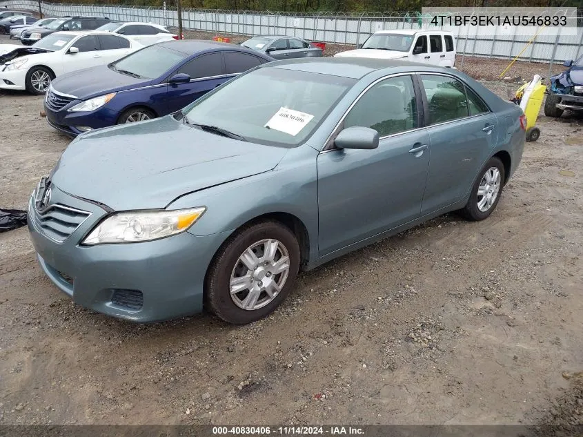 2010 Toyota Camry Le VIN: 4T1BF3EK1AU546833 Lot: 40830406