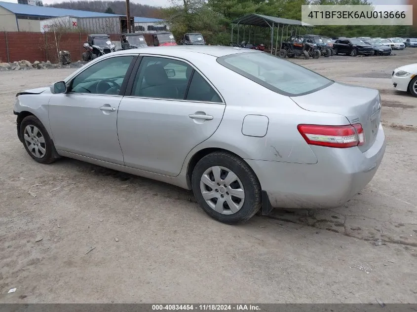 2010 Toyota Camry Le VIN: 4T1BF3EK6AU013666 Lot: 40834454