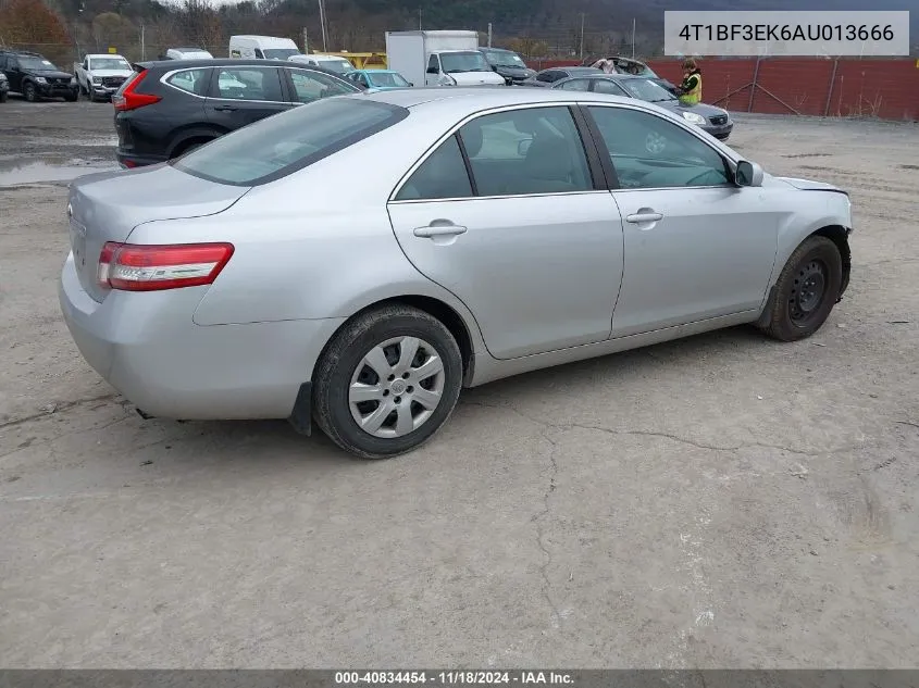 2010 Toyota Camry Le VIN: 4T1BF3EK6AU013666 Lot: 40834454