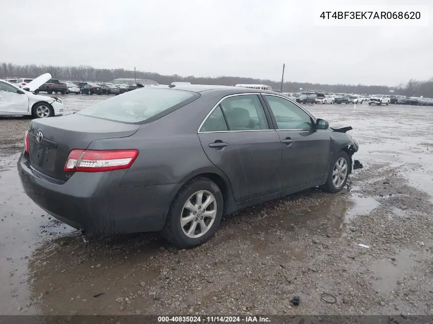 2010 Toyota Camry Le VIN: 4T4BF3EK7AR068620 Lot: 40835024