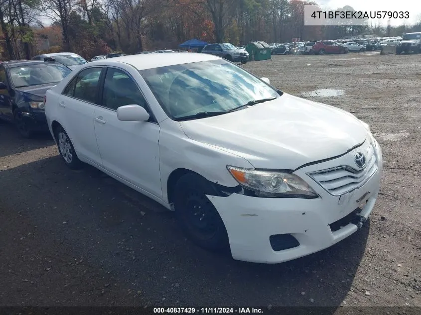 2010 Toyota Camry VIN: 4T1BF3EK2AU579033 Lot: 40837429