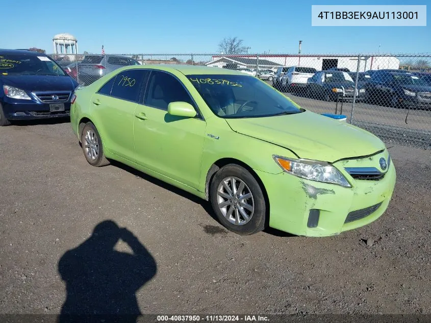 2010 Toyota Camry Hybrid VIN: 4T1BB3EK9AU113001 Lot: 40837950