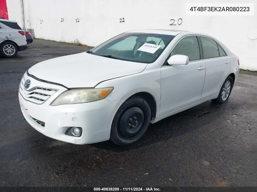 2010 Toyota Camry Xle VIN: 4T4BF3EK2AR080223 Lot: 40838208