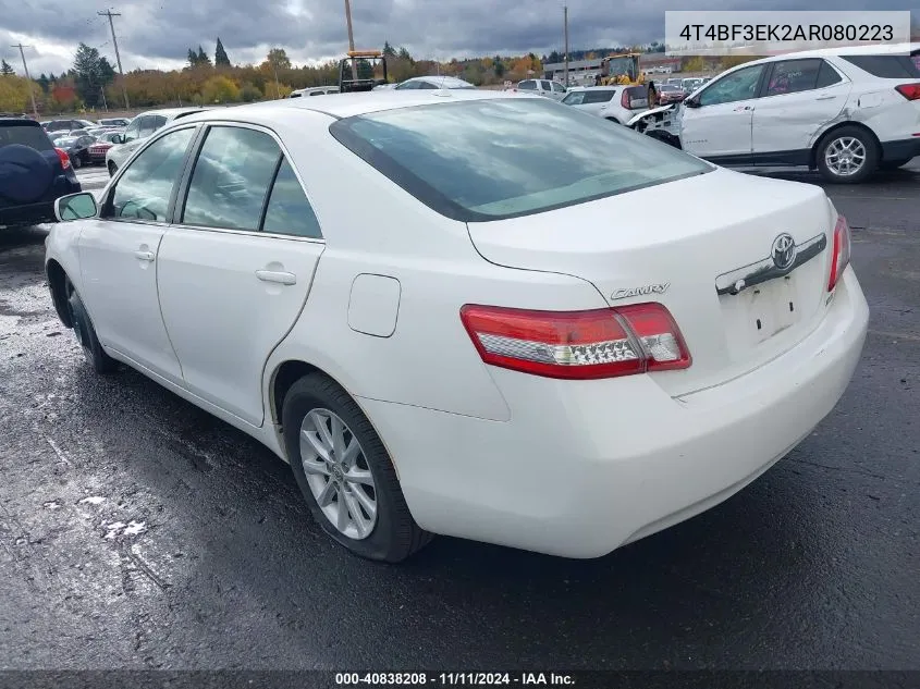 2010 Toyota Camry Xle VIN: 4T4BF3EK2AR080223 Lot: 40838208