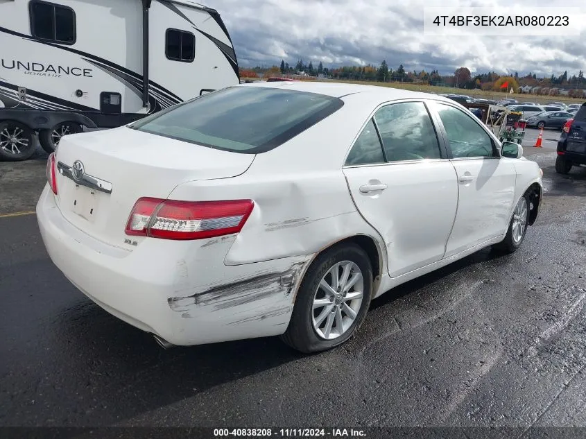 2010 Toyota Camry Xle VIN: 4T4BF3EK2AR080223 Lot: 40838208