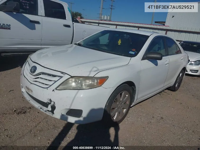 2010 Toyota Camry Le VIN: 4T1BF3EK7AU529521 Lot: 40838699