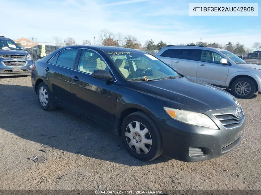 2010 Toyota Camry VIN: 4T1BF3EK2AU042808 Lot: 40847672