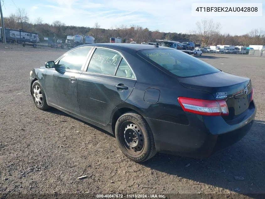 2010 Toyota Camry VIN: 4T1BF3EK2AU042808 Lot: 40847672