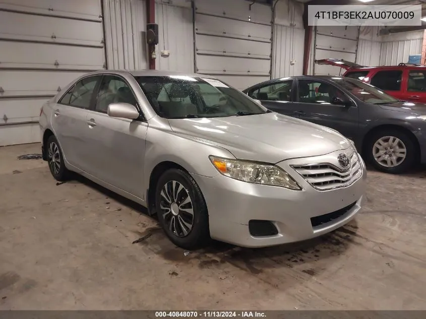 2010 Toyota Camry Le VIN: 4T1BF3EK2AU070009 Lot: 40848070