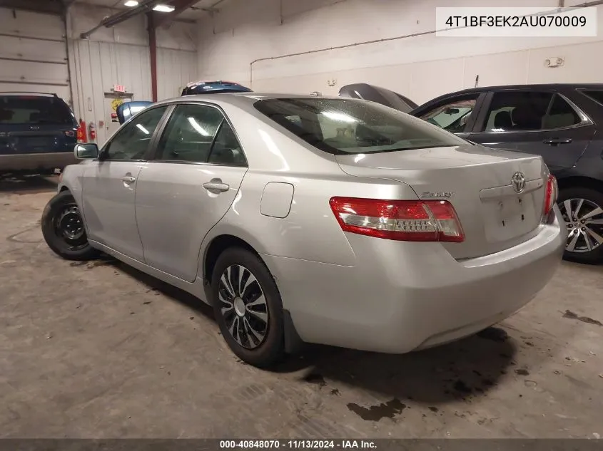 2010 Toyota Camry Le VIN: 4T1BF3EK2AU070009 Lot: 40848070