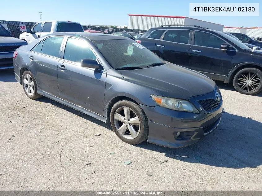 2010 Toyota Camry Se V6 VIN: 4T1BK3EK4AU102180 Lot: 40852557