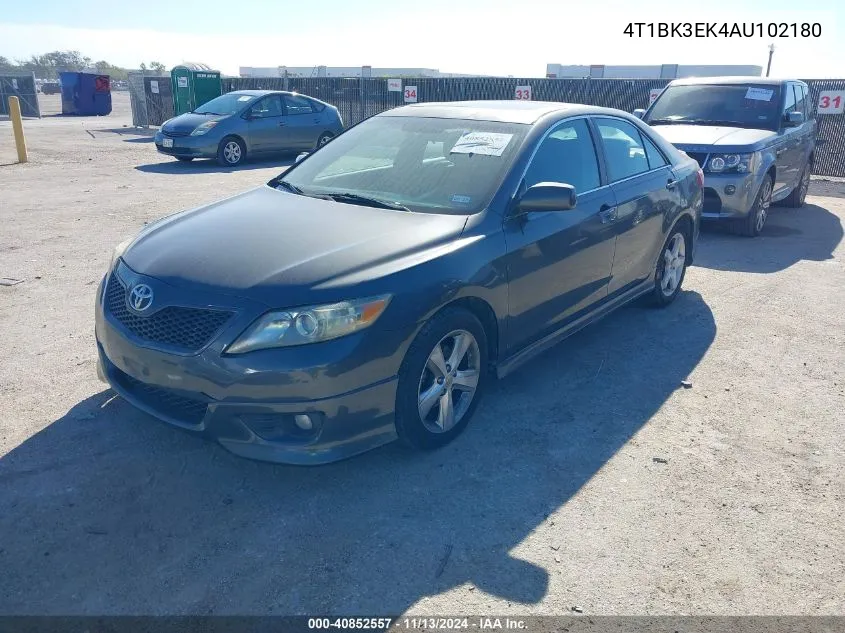 2010 Toyota Camry Se V6 VIN: 4T1BK3EK4AU102180 Lot: 40852557