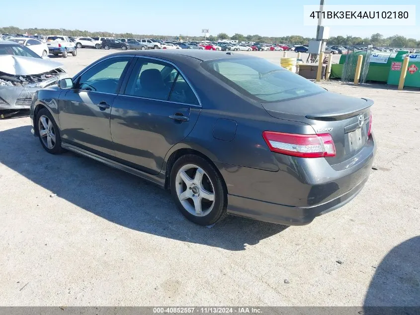 2010 Toyota Camry Se V6 VIN: 4T1BK3EK4AU102180 Lot: 40852557