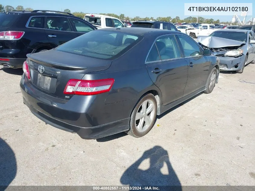 2010 Toyota Camry Se V6 VIN: 4T1BK3EK4AU102180 Lot: 40852557