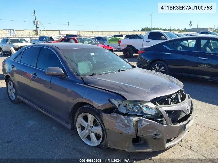 2010 Toyota Camry Se V6 VIN: 4T1BK3EK7AU100763 Lot: 40860508