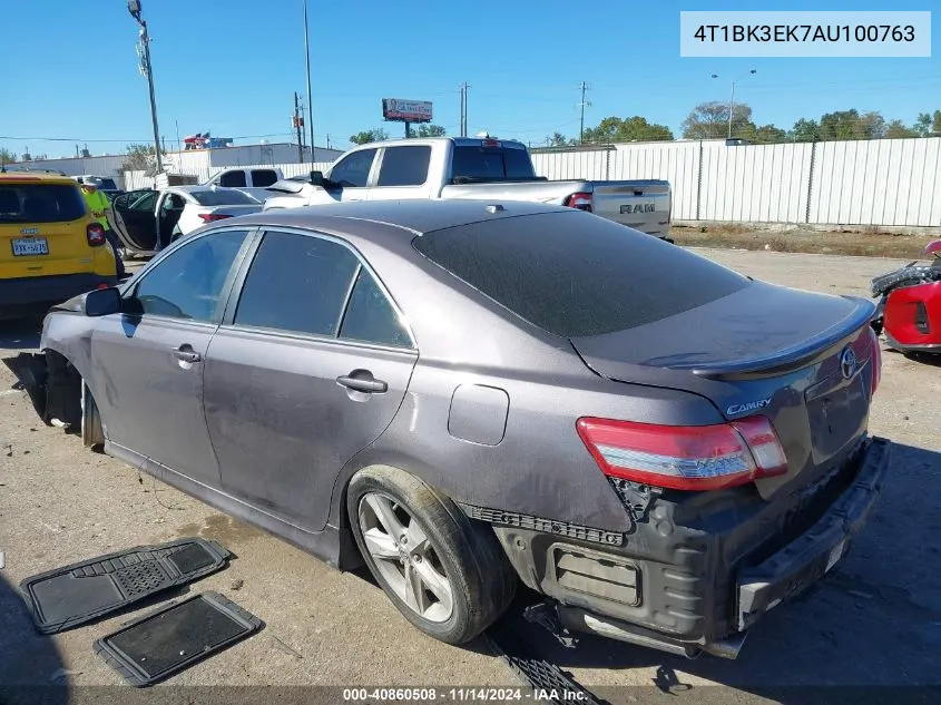 2010 Toyota Camry Se V6 VIN: 4T1BK3EK7AU100763 Lot: 40860508