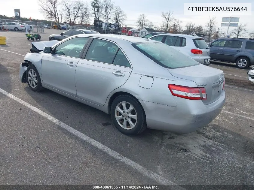 2010 Toyota Camry Le VIN: 4T1BF3EK5AU576644 Lot: 40861555