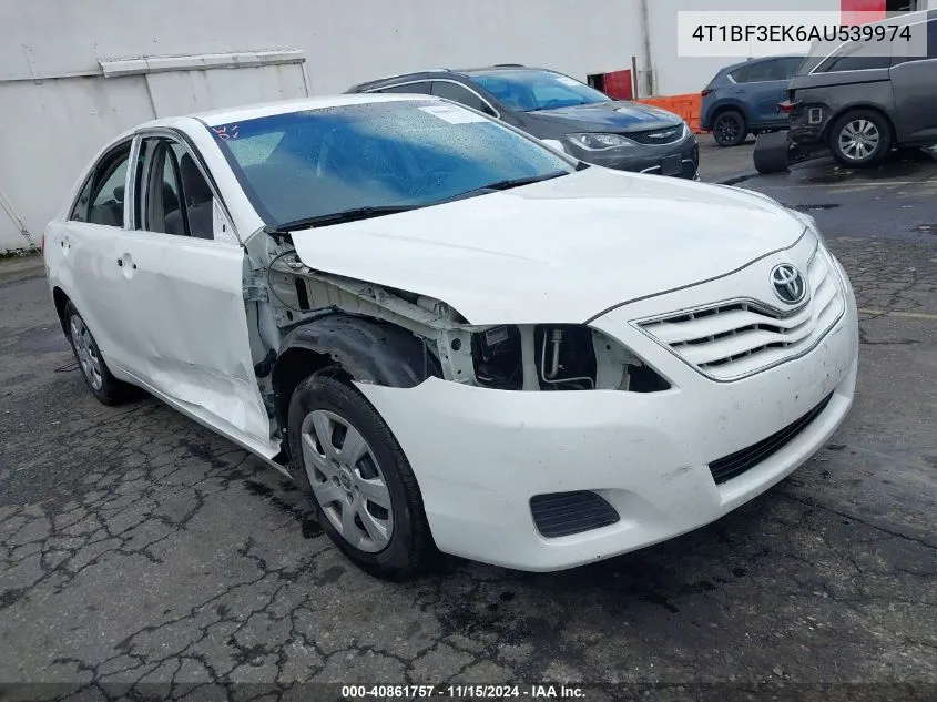 2010 Toyota Camry Le VIN: 4T1BF3EK6AU539974 Lot: 40861757