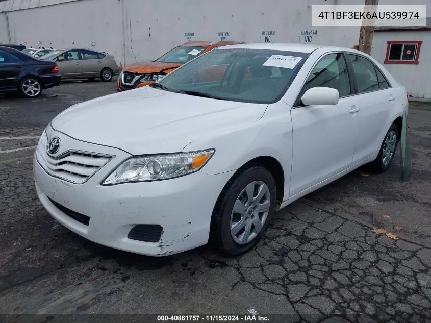 2010 Toyota Camry Le VIN: 4T1BF3EK6AU539974 Lot: 40861757