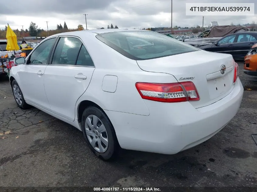 2010 Toyota Camry Le VIN: 4T1BF3EK6AU539974 Lot: 40861757