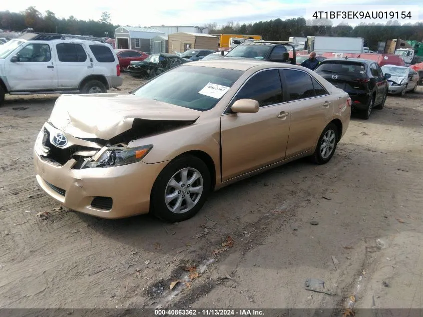 2010 Toyota Camry Le VIN: 4T1BF3EK9AU019154 Lot: 40863362