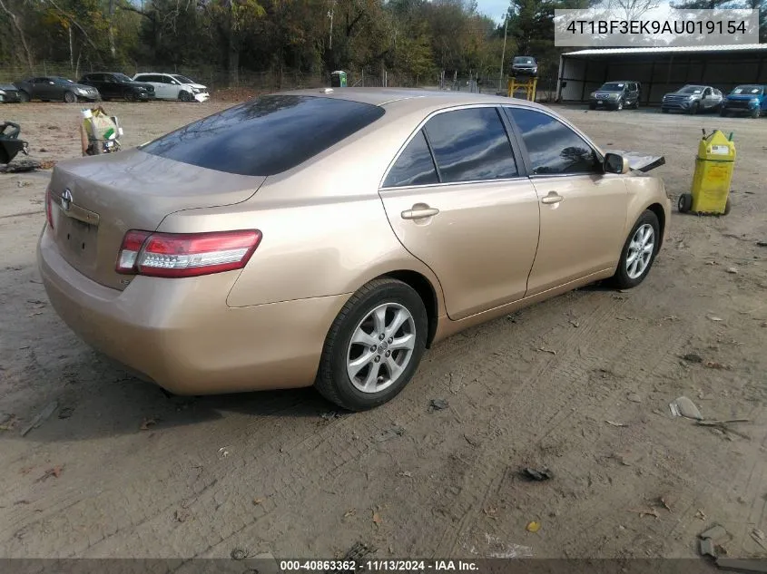 2010 Toyota Camry Le VIN: 4T1BF3EK9AU019154 Lot: 40863362