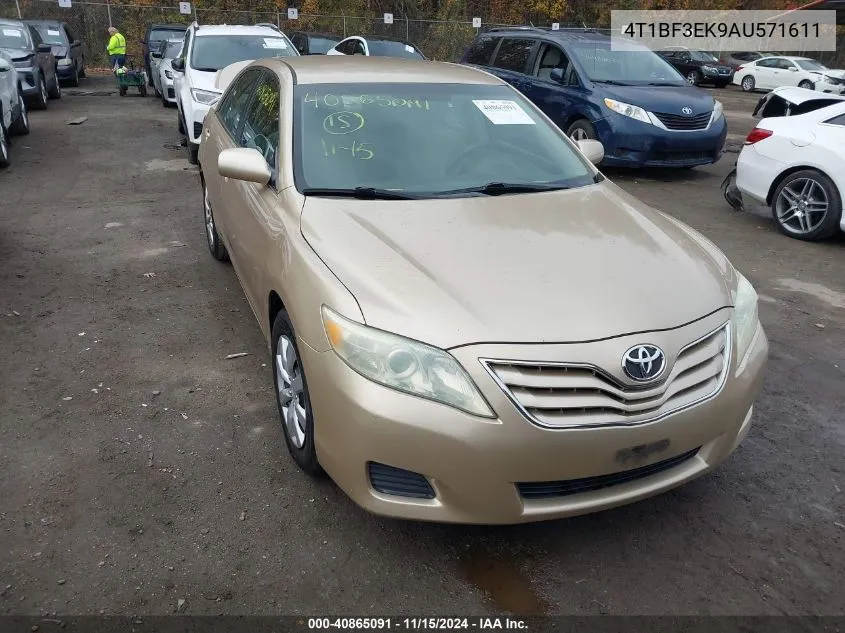 2010 Toyota Camry Le VIN: 4T1BF3EK9AU571611 Lot: 40865091