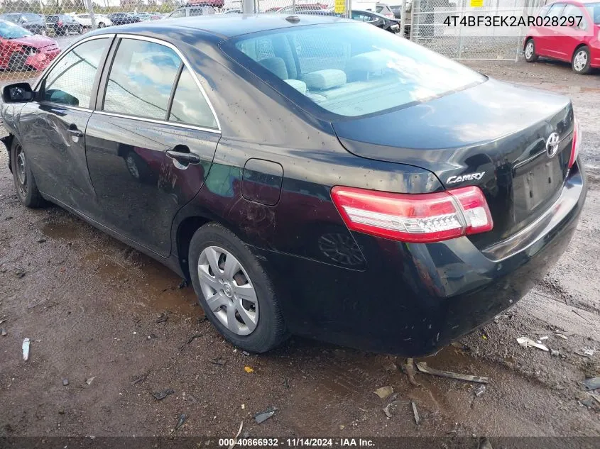 4T4BF3EK2AR028297 2010 Toyota Camry Le