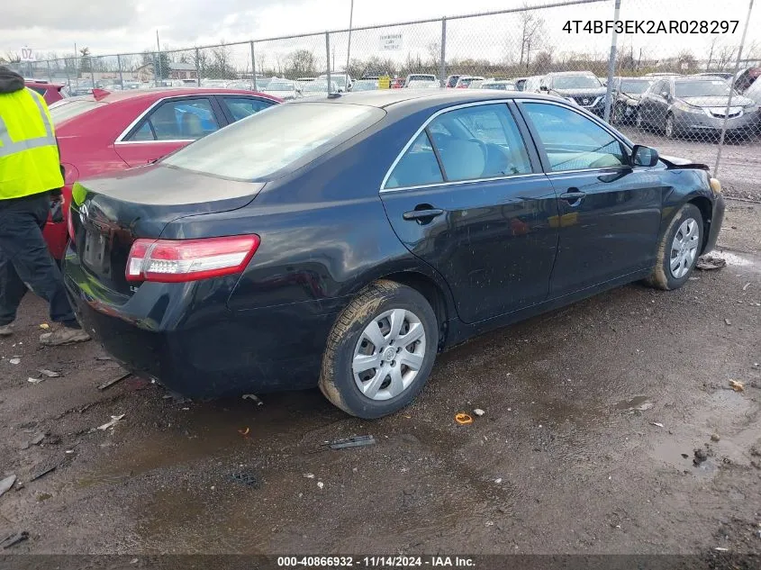 4T4BF3EK2AR028297 2010 Toyota Camry Le