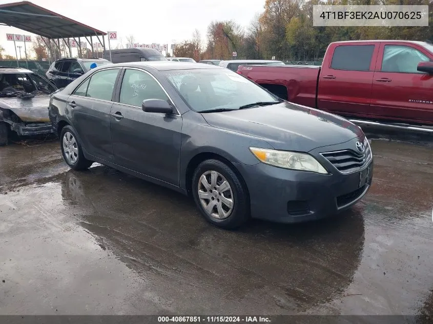 2010 Toyota Camry Le VIN: 4T1BF3EK2AU070625 Lot: 40867851