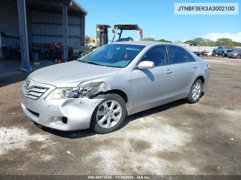 2010 Toyota Camry Le/Se/Xle VIN: JTNBF3EK3A3002100 Lot: 40873430