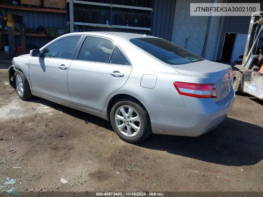 2010 Toyota Camry Le/Se/Xle VIN: JTNBF3EK3A3002100 Lot: 40873430