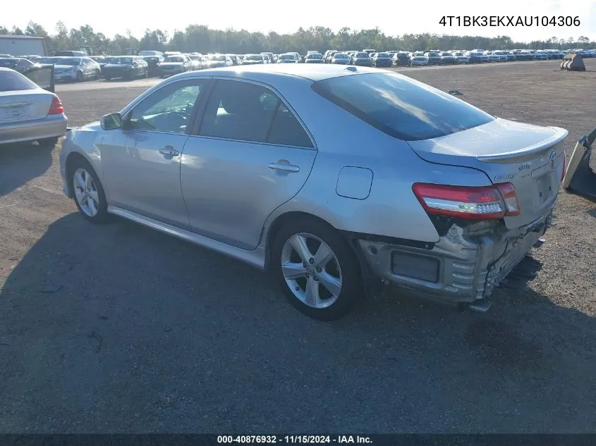 2010 Toyota Camry Se V6 VIN: 4T1BK3EKXAU104306 Lot: 40876932