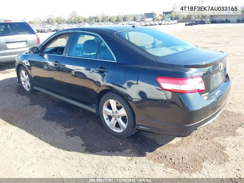 2010 Toyota Camry Se VIN: 4T1BF3EK7AU033165 Lot: 40877191