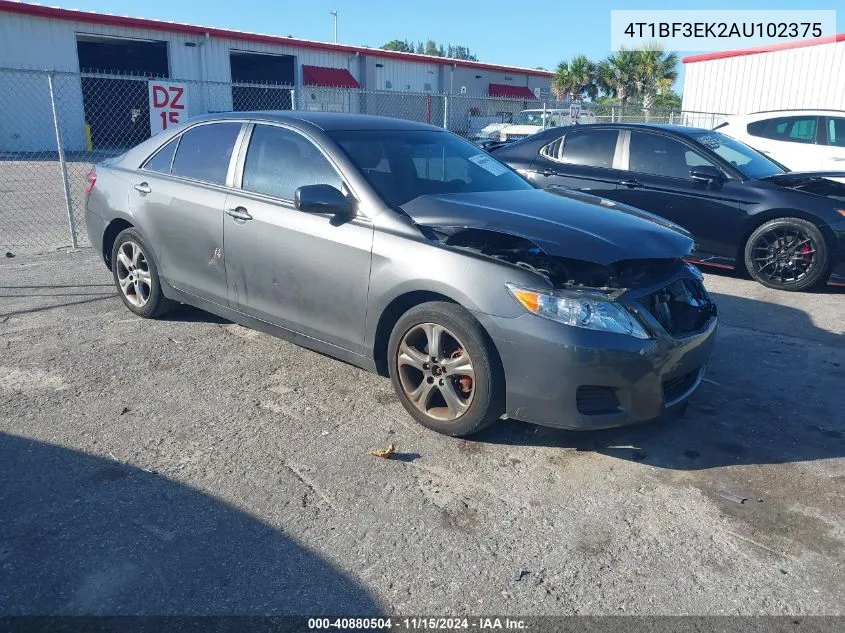 2010 Toyota Camry Le VIN: 4T1BF3EK2AU102375 Lot: 40880504