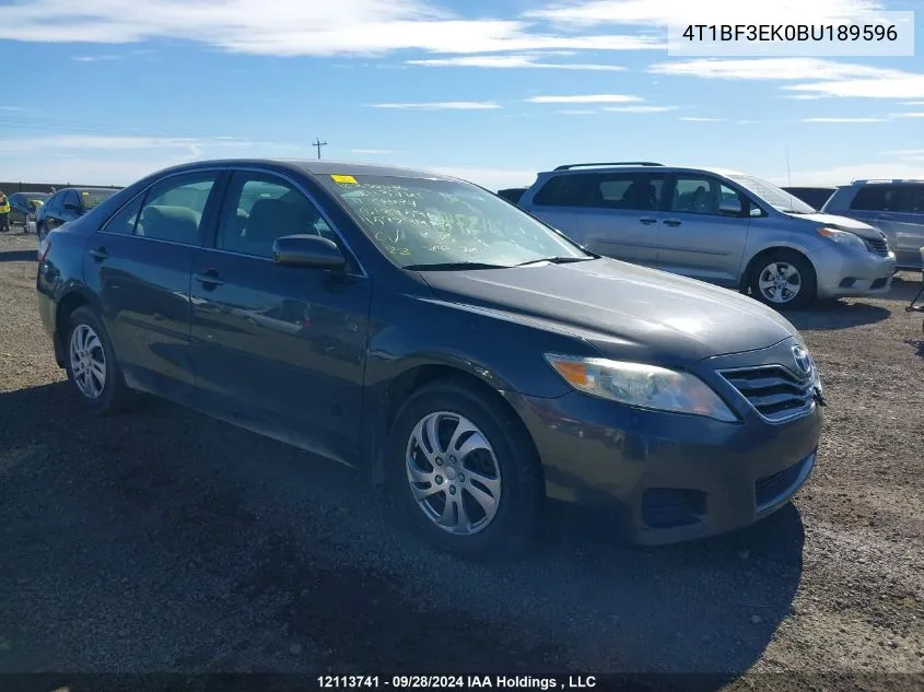 2011 Toyota Camry Se/Le/Xle VIN: 4T1BF3EK0BU189596 Lot: 12113741