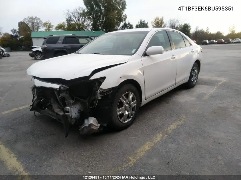 2011 Toyota Camry Se/Le/Xle VIN: 4T1BF3EK6BU595351 Lot: 12126451