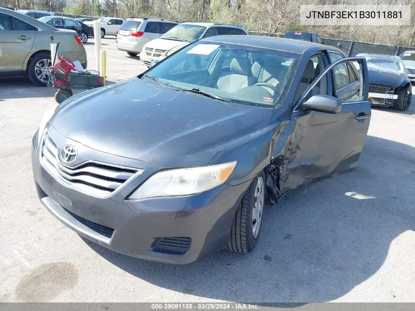 2011 Toyota Camry Le VIN: JTNBF3EK1B3011881 Lot: 39091155