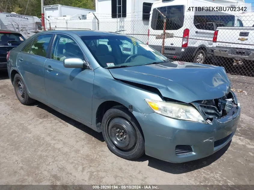 2011 Toyota Camry Le VIN: 4T1BF3EK5BU702342 Lot: 39290194