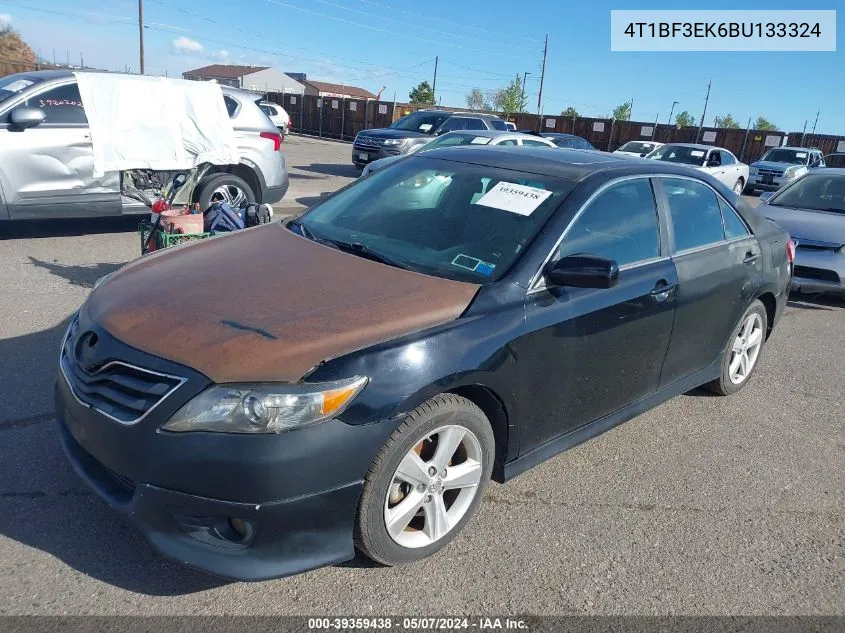 2011 Toyota Camry Se VIN: 4T1BF3EK6BU133324 Lot: 39359438