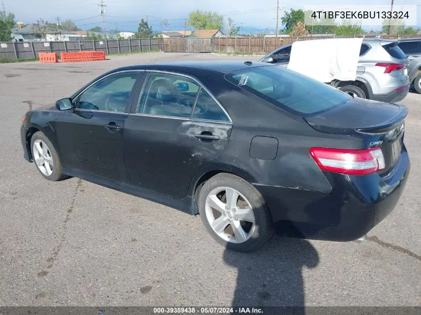 2011 Toyota Camry Se VIN: 4T1BF3EK6BU133324 Lot: 39359438