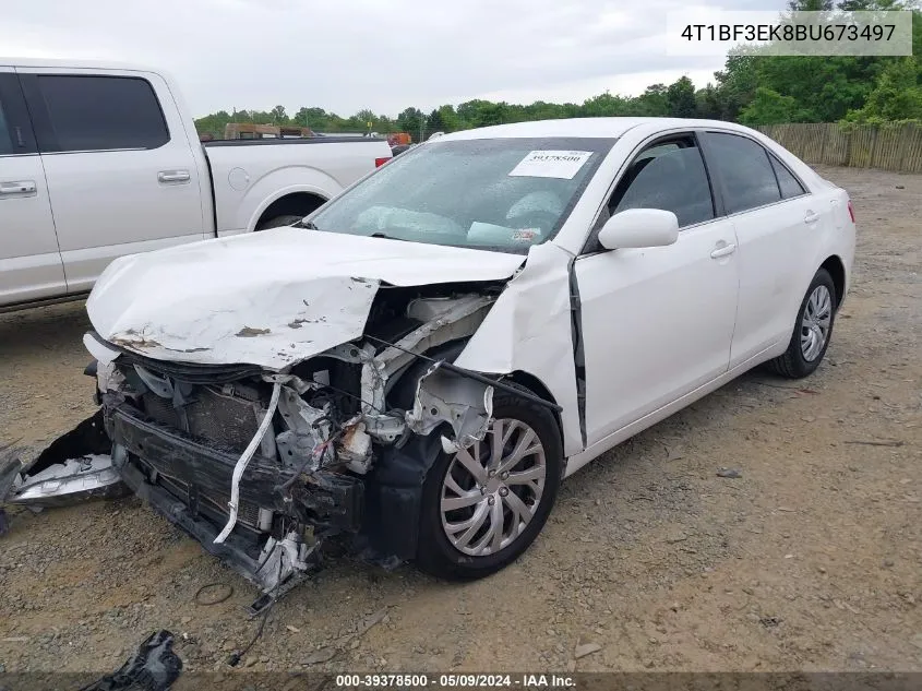 2011 Toyota Camry Le VIN: 4T1BF3EK8BU673497 Lot: 39378500